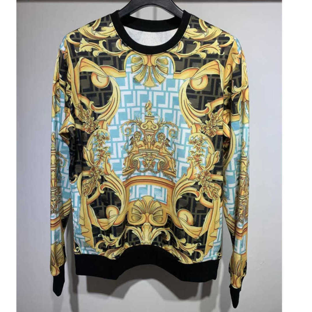 

Medusa 3d Printed Sweatshirt Men Sweaters Vers Designer Sweater Round-neck luxury Long sleeved t shirt Pullover Coat Mens Hip-hop y2k Hoodie, No logo white t-shirt