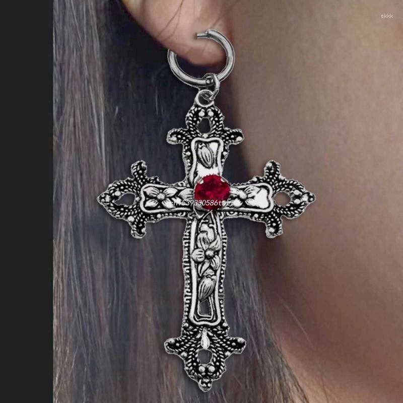 

Dangle Earrings 1 Pair Gothic Punk Shaped Hoop Fashion Jewelry Dropship