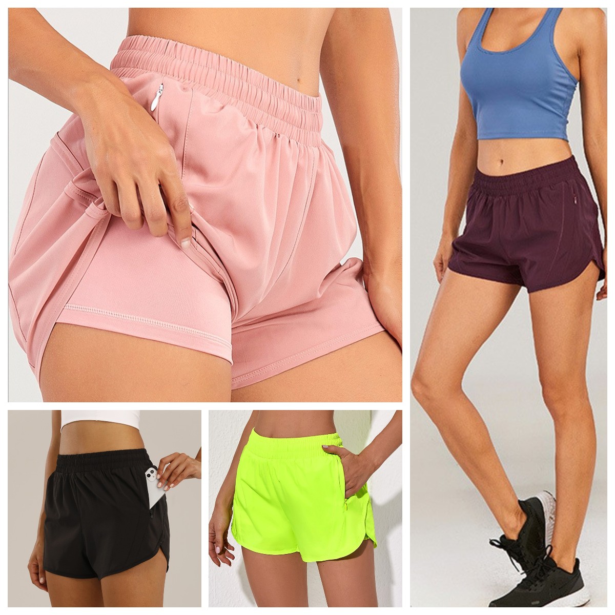 

Yoga Tract Short Hotty Shorts Women Lu yoga Solid Color Sports Gym Wear Elastic Workout Fitness Pants High Waist shorts Wear Girls Running, 12