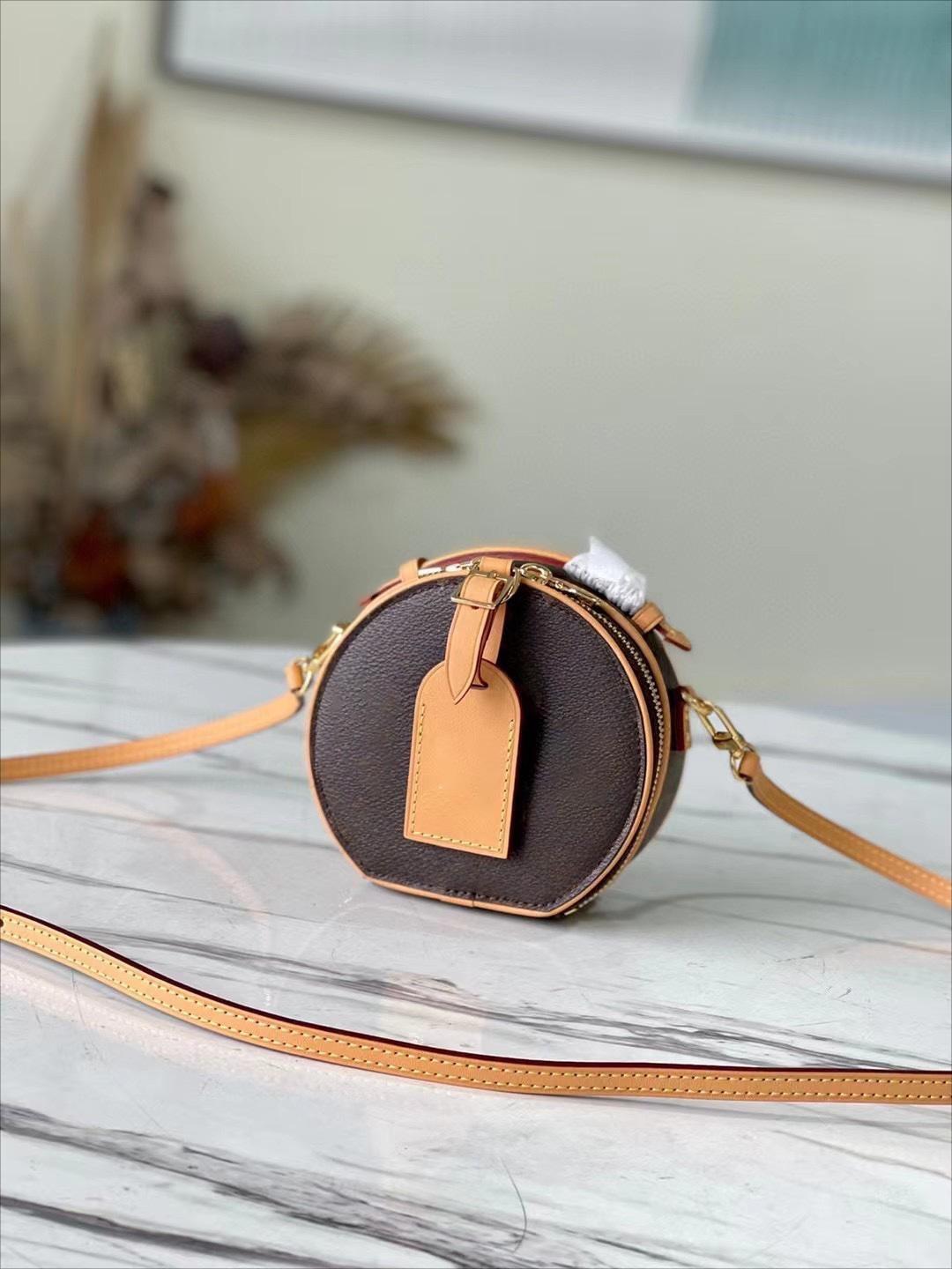 

10A 2023Women Designer Bag Monograms Letter Flower Versatility Purse Wallet Crossbody Shoulder Bags Boite Chapeau Souple MM Handbags, Brown flower