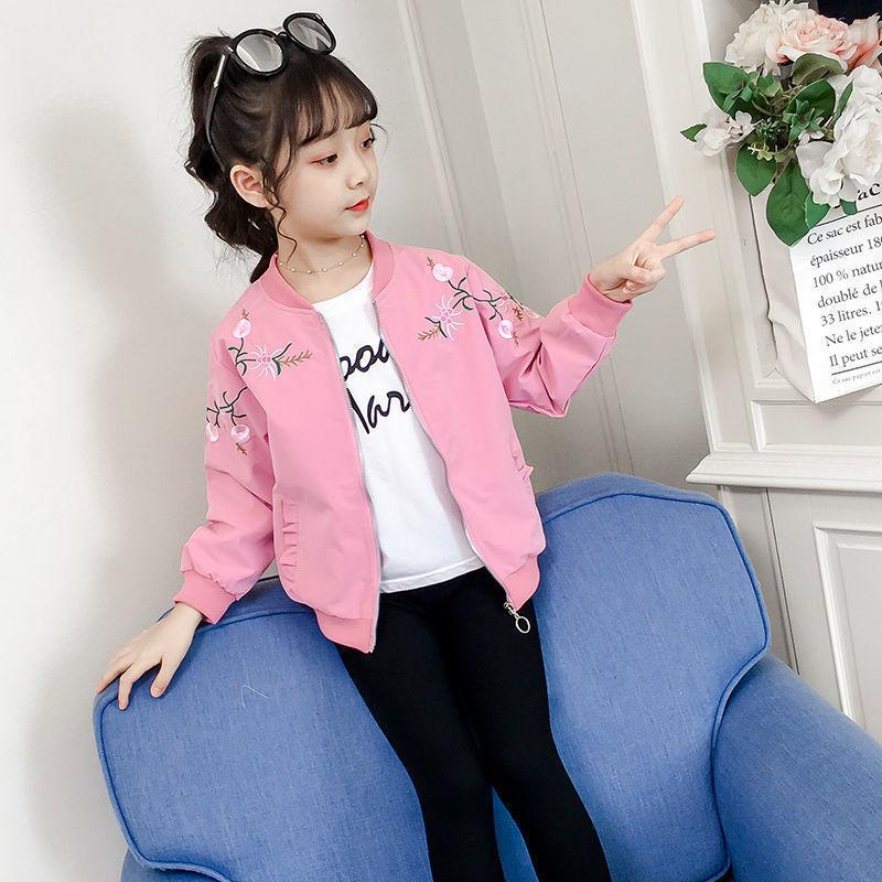 

Jackets Baby Girls Warm Jacket Autumn Kids Parka Coats Fall Child Tops Clothes Spring 7 8 9 10 To 12 Years Toddler Zipper Pink Outerwear, Sky blue