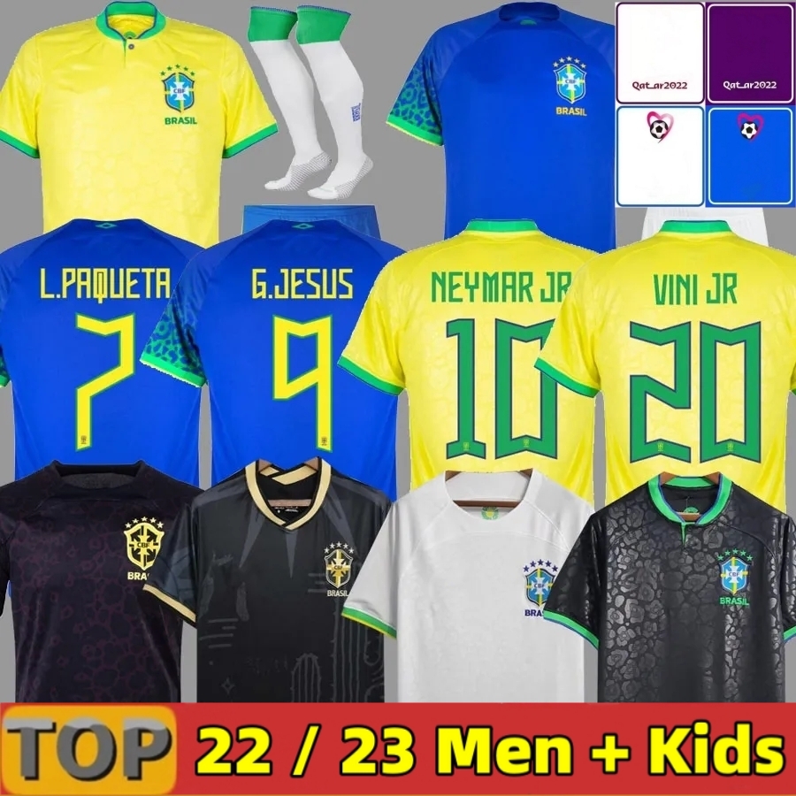 

2022 Brazils VINI JR. Soccer Jersey brasil CASEMIRO 22 23 National Team G.JESUS P.COUTINHO Home Away men kids kit L.PAQUETA T.SILVA PELE MARCELO Football t Shirt uniform 20, 2022 home woman