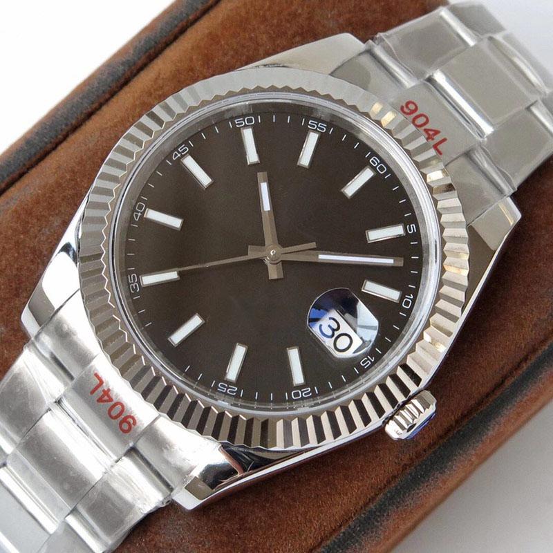 

Watch Automatic Mechanical Mens Watches 41mm Silver Wristband Waterproof All Stainless Steel Wristband Fashion Designer Wristwatch, Color9