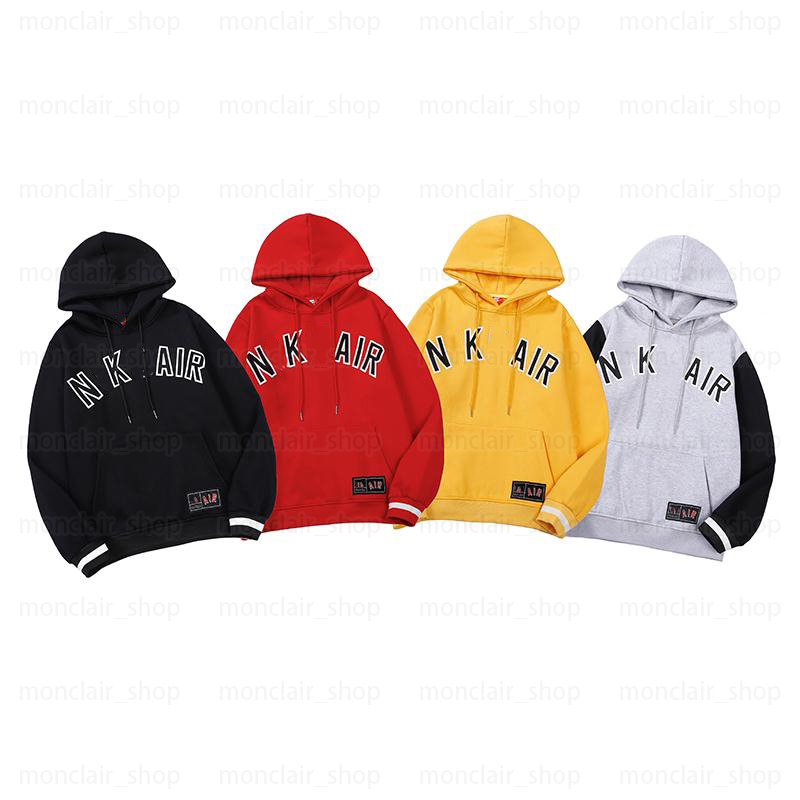 

Designer hoodie classic men's hoodie women's patchwork back-to-back hoodie NK print matching style, Gray