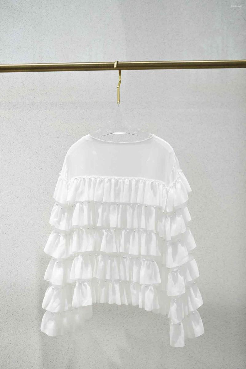 

Women's T Shirts Shirt Upper Body Without Losing Fashion Fan Design Rich Overall Sense Of Hierarchy, White