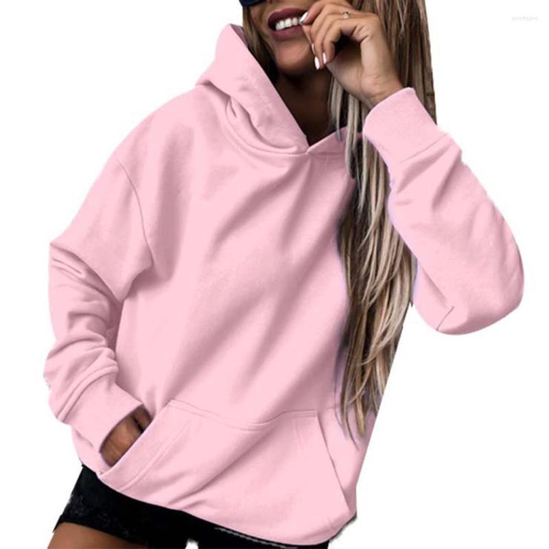 

Women's Hoodies Pullover Loose Drawstring Comfortable With Pocket Autumn Winter Casual Women Hoodie Fashion Solid Long Sleeve Gift, Apricot