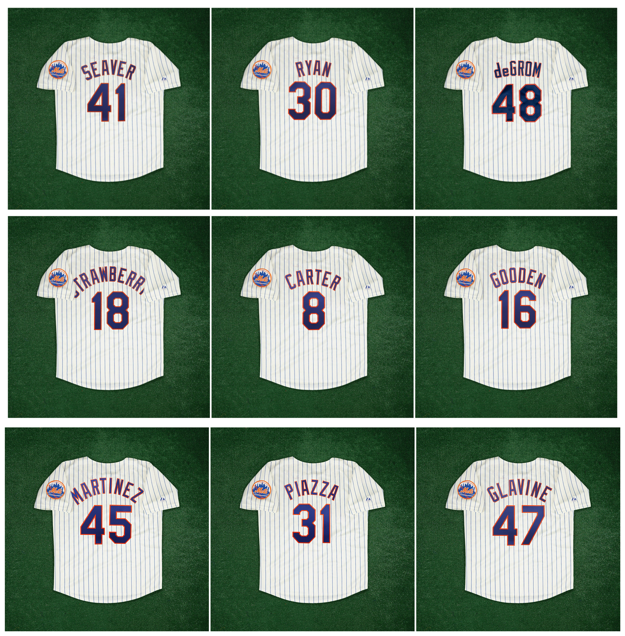 

Tom Seaver Mets Alternate Ivory Baseball Jersey New Nolan Ryan York Jacob deGrom Darryl Strawberry Gary Carter Dwight Gooden Pedro Martinez Mike 31 Piazza Size S-4XL, As pic