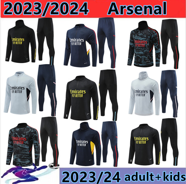 

22 /23 arsens PEPE SAKA soccer jerseys tracksuit Gunners training suit ODEGAARD THOMAS TIERNEY SMITH ROWE 2022 2023 Transport Men Kids kit, Grey