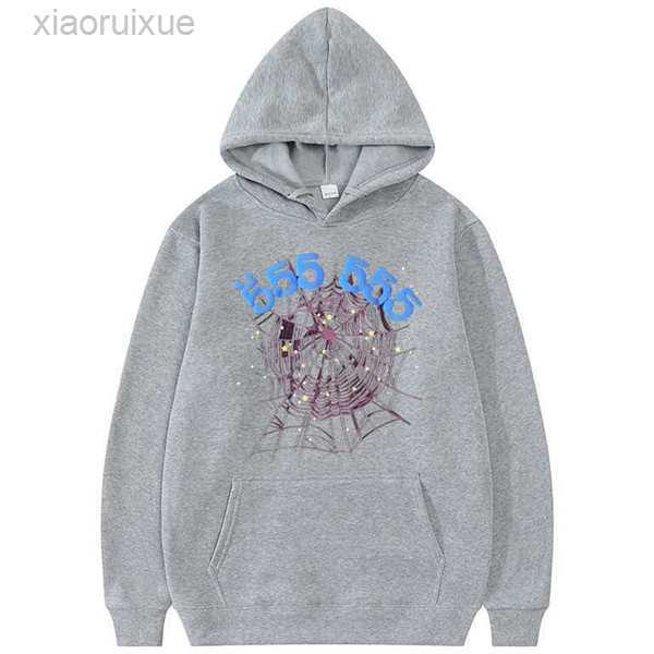 

Fashion Creativity Sp5der 555555 Angel Number Hoodie Men Women High Quality Spider Web Pattern Sweatshirt Unisex Loose Clothing Y0927 5298F, Purple