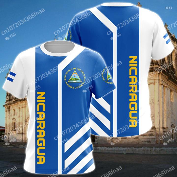 

Men's T Shirts Nicaragua T-shirt Diy Free Custom Name Number Flag University Print Men's Clothing, Auburn