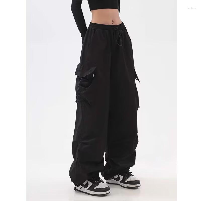

Women's Pants Loose Vintage Casual Sweatpants Women Cargo Baggy Trousers 2023 Fall Streetwear, Black
