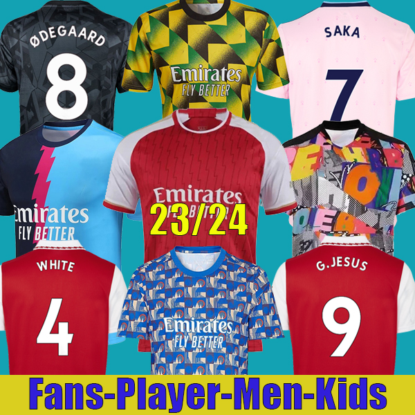 

soccer jerseys men kids 23 24 SAKA GABRIEL JESUS SMITH ROWE PEPE THOMASFABIO VIEIRA MARTINELLI football shirt 2022 2023 Camiseta de futbol TIERNEY maillot foot, 22/23 prematch-t