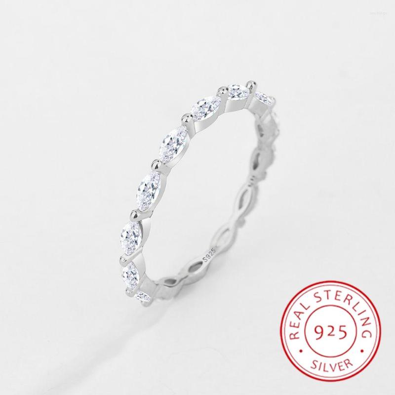 

Cluster Rings Fashion Oval Diamond Couple Ladies Ring S925 Original Genuine Sterling Silver Party Small Zircon Engagement Wedding Jewelry