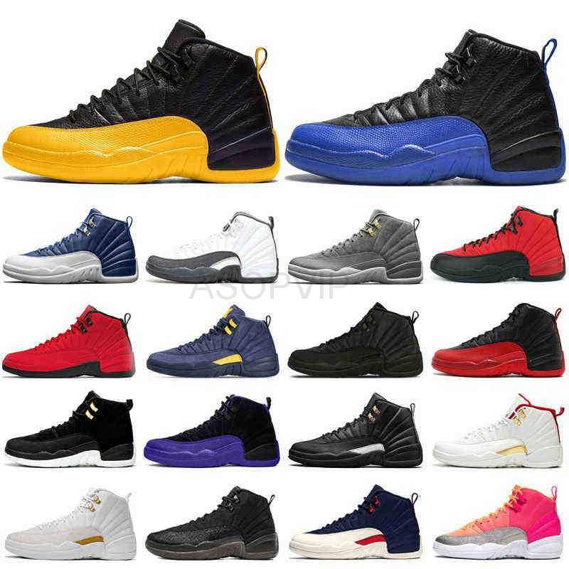 

2020 University Gold 12s Basketball Shoes Jumpman Reverse Flu Game Dark Concord Gamma Blue Royal Mens Trainers Sports Sneakers 7-13, The master