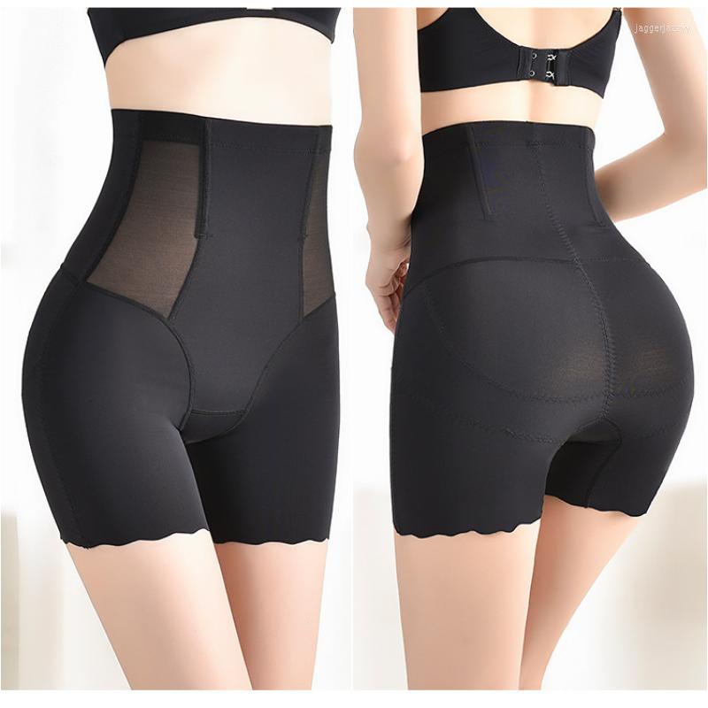 

Women's Shapers 3 In 1 Tummy Control Safety Shorts Shaper Underwear Seamless High Waist Flat Belly Panties Women's Hip Lift Female Boxer, Black