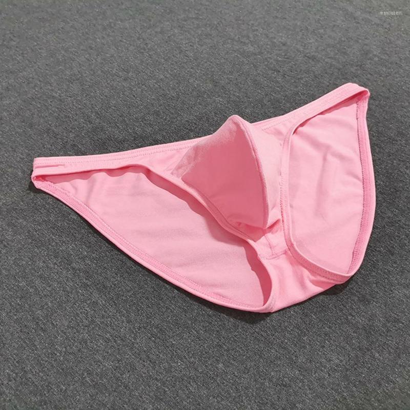 

Underpants Enhance Penis Bulge Panties Briefs Mens Sexy Underwear Cotton Breathable Bikini Lingerie Low Rise Cock Pouch Gay Men Knickers, Blue