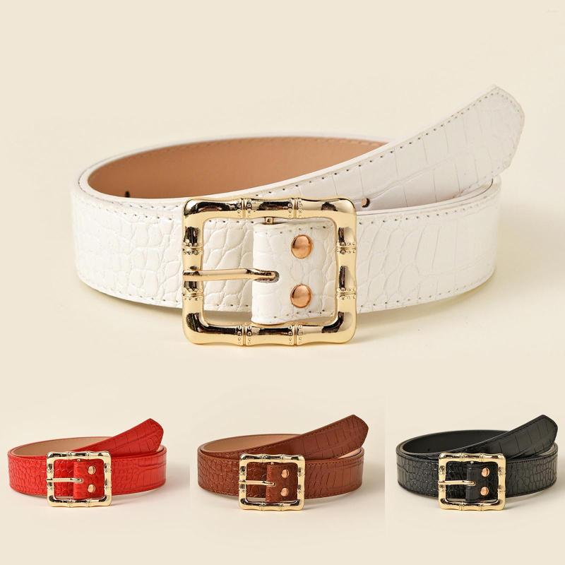 

Belts Fashion Dress Narrow Belt Women's Creative Stretch Design, White