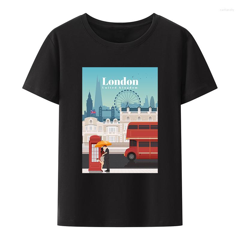

Men's T Shirts London United Kingdom Tourism Commemoration Cotton T-shirt Anime Style Cool Casual O-neck Breathable Tees Mens Clothes Loose, 0610467