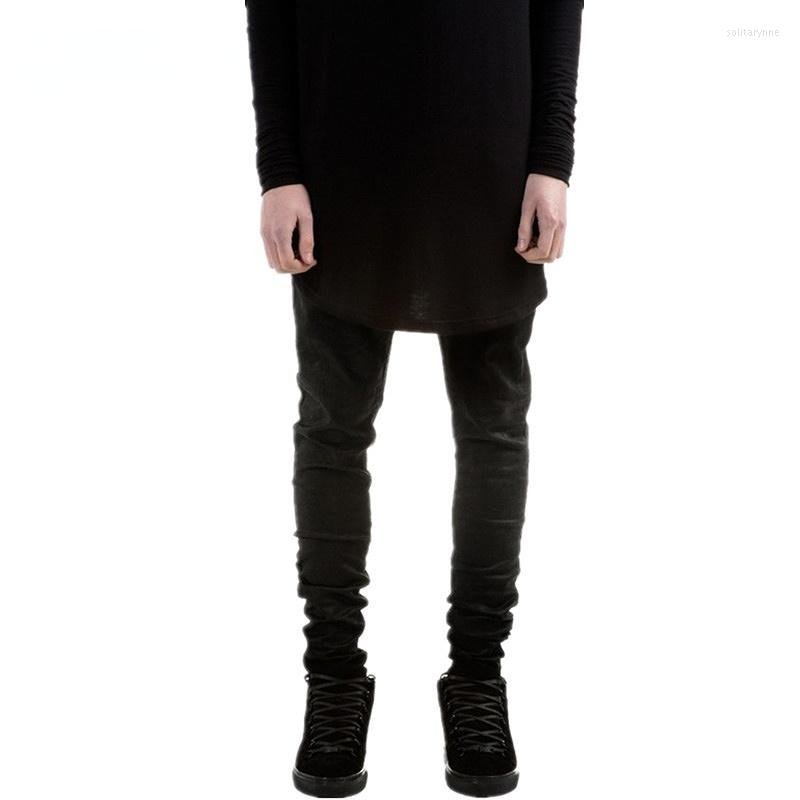 

Men's Jeans Fashion Men's Black Skinny Hip Hop Jogging Pants, B666 black