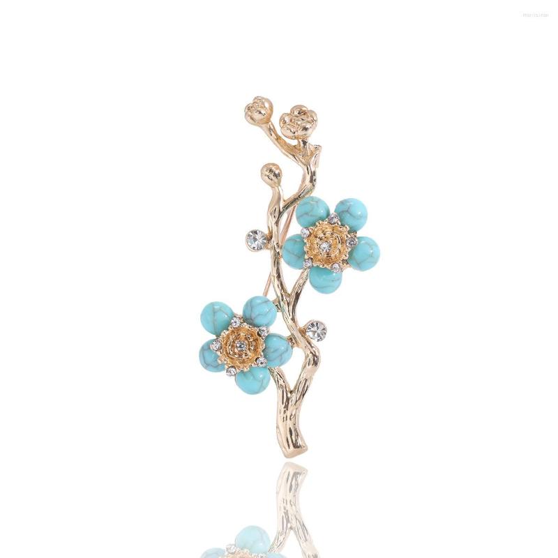 

Brooches Red Blue Plum Blossom Flower For Women Unisex Beauty Flowers Party Office Daily Clothing Suit Accessories Brooch Pins