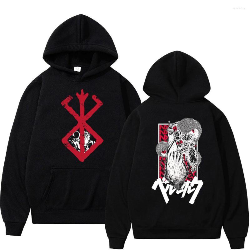 

Men's Hoodies Japanese Manga Berserk Guts Hoodie Sweatshirt Swordsman Gatsu Sacrifice Zodd Anime Fashion Double Sided Print Pullover, Gary