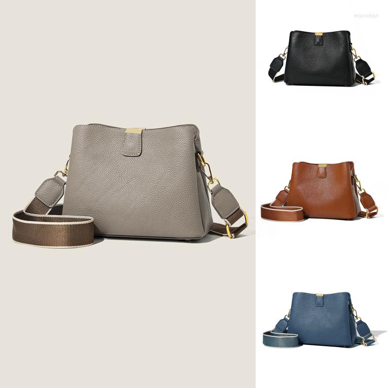 

Evening Bags Women's Pu Leather Bag Luxury High-capacity Bucket Handbag Lady Fashion Casual Shoulder Crossbody Messenger For Female, Black