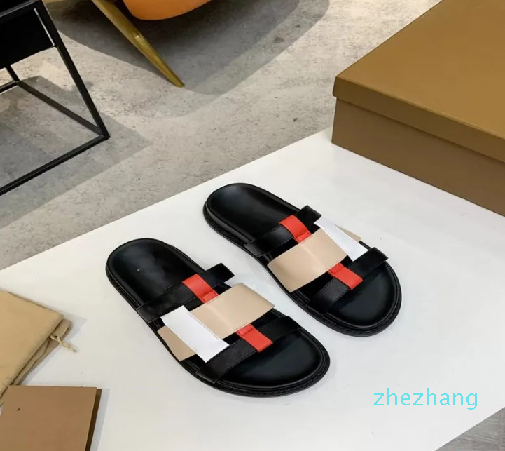 

Fashion Elegant Women's Leather Sandals Designer Summer Flat Beach Shoes, 06