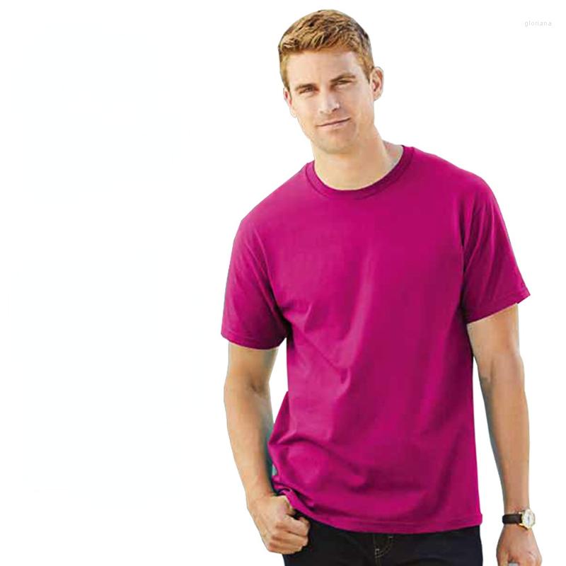 

Men's T Shirts -2XL Summer Short Sleeve T-shirt Multi-color Option Quality Fashion Trend Mens Clothing Pure Cotton Solid T-shirts