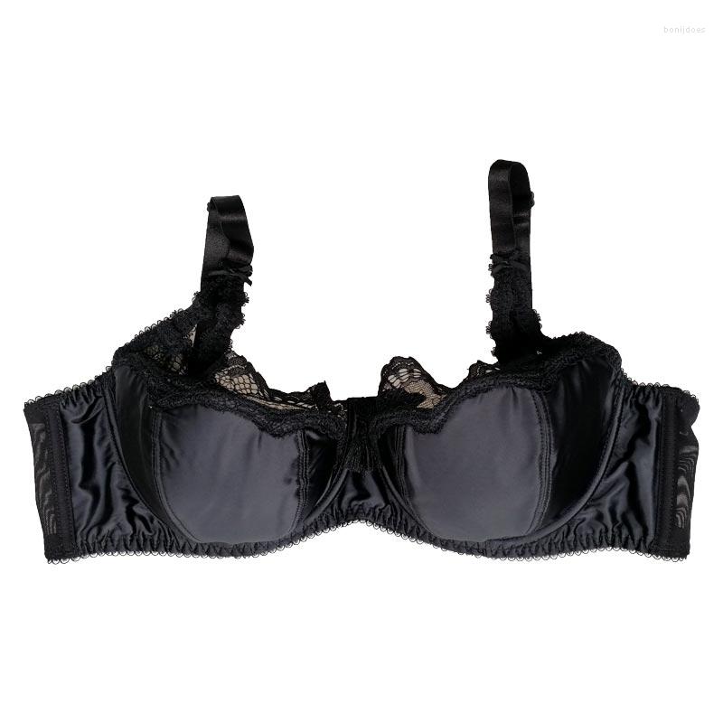 

Bras Black Women Lace Satin Tassel Bowknot Cutout Underwire High-end Sexy Bra Underwear Lingeries Gift BRB027