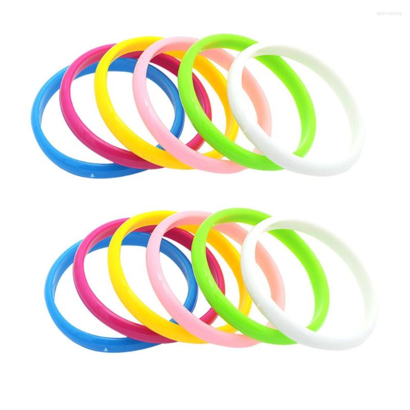 

Beads 24pcs Useful Resin Bracelets Candy Color Bracelet Party Favor (Random Color)