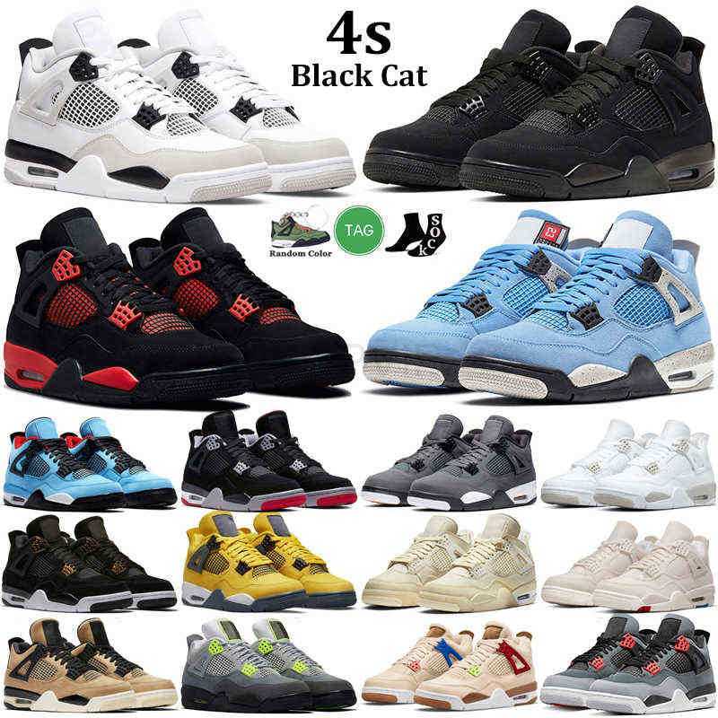 

OG 4 jorda 4s Basketball Shoes Men Sneakers Military Black Cat Red Thunder University Blue White Oreo Canvas Mens Women Trainers Outdoor, 32