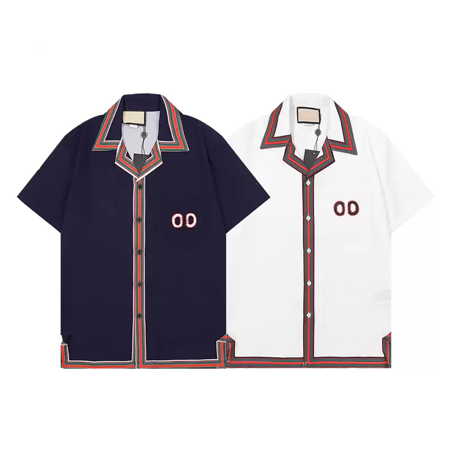 

Men Women Casual Shirts Summer Hawaii Style Button Lapel Cardigan Short Sleeve Oversized Shirt Blouses tops brand designer design loose top