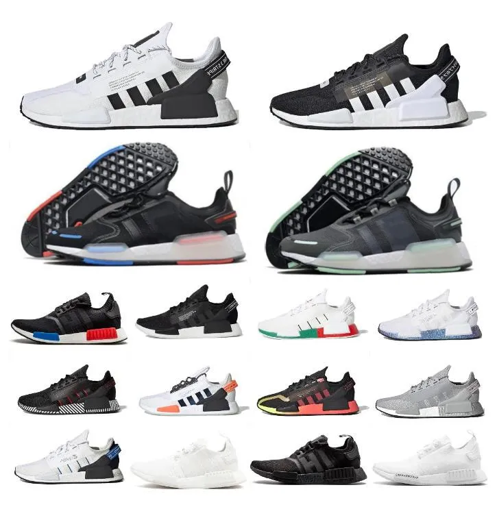 

Designer Dazzle Camo Running Shoes Nmd R1 V2 Mens Aqua Tones Oreo Mexico City Metallic Core Black Munich OG Men Women for Japan Outdoor Trainers sneakers 36-45, 28