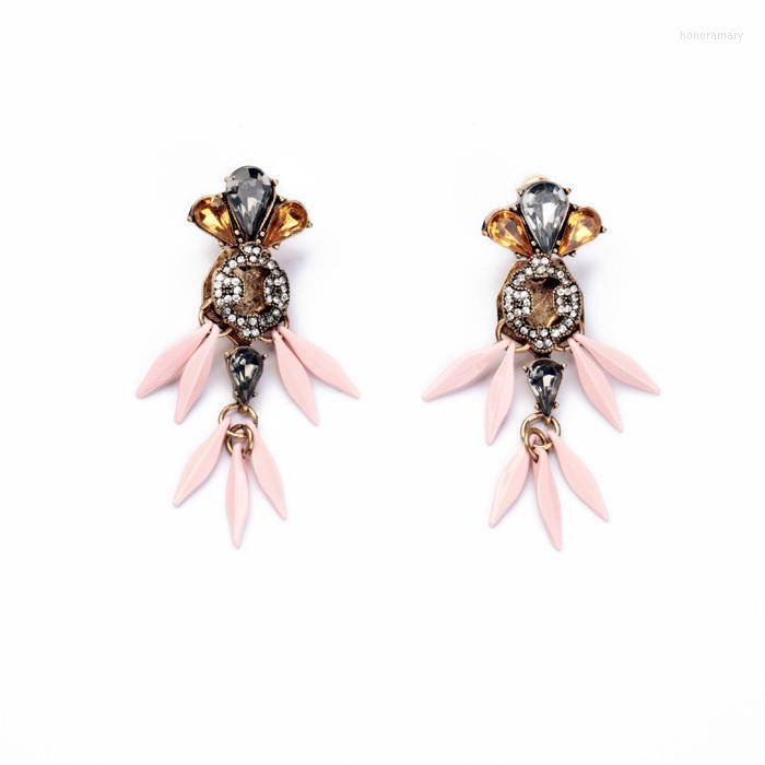 

Stud Earrings Europe Retro Sweet Girls Gift Antique Gold Color Flower Leaf