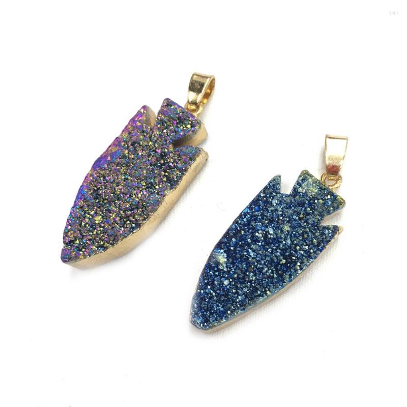 

Pendant Necklaces Natural Fish-shaped Stone Gem Agate Cute Handmade Crafts DIY Party Necklace Bracelet Jewelry Accessory Gift Make 16x33mm