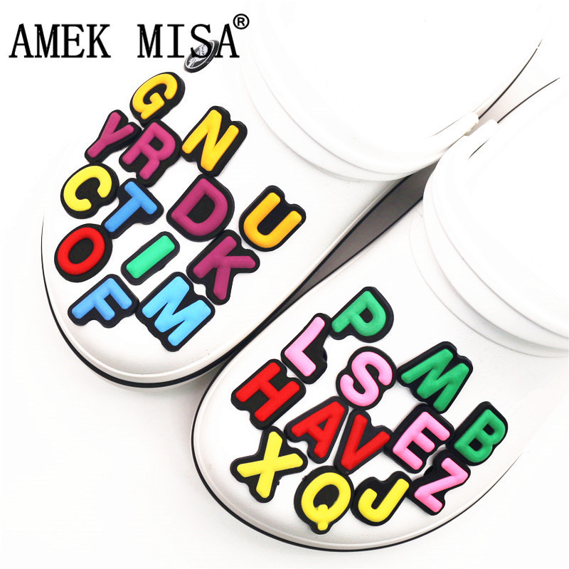 

Other Single Sale 1Pcs Shoe Charms Decoration 26 English Letters Combination Accessories For Croc Jibz Kids Party Xmas Drop Delivery Otb2R