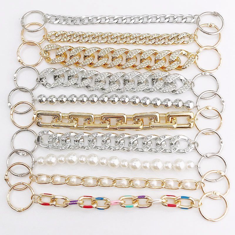

Shoe Parts Accessories Single Sale chain croc shoes charms gold rose diamond mounted jibz for clogs shoe Decorations woman kids gifts 230414