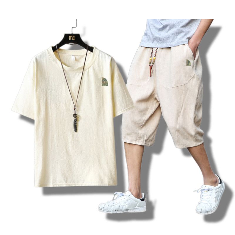 

Men's Tracksuits Summer Men Brand 2 Piece Man Shorts Set Male 2023 Clothing Sportswear Short Sleeves Breathable Print TracksuitsMe