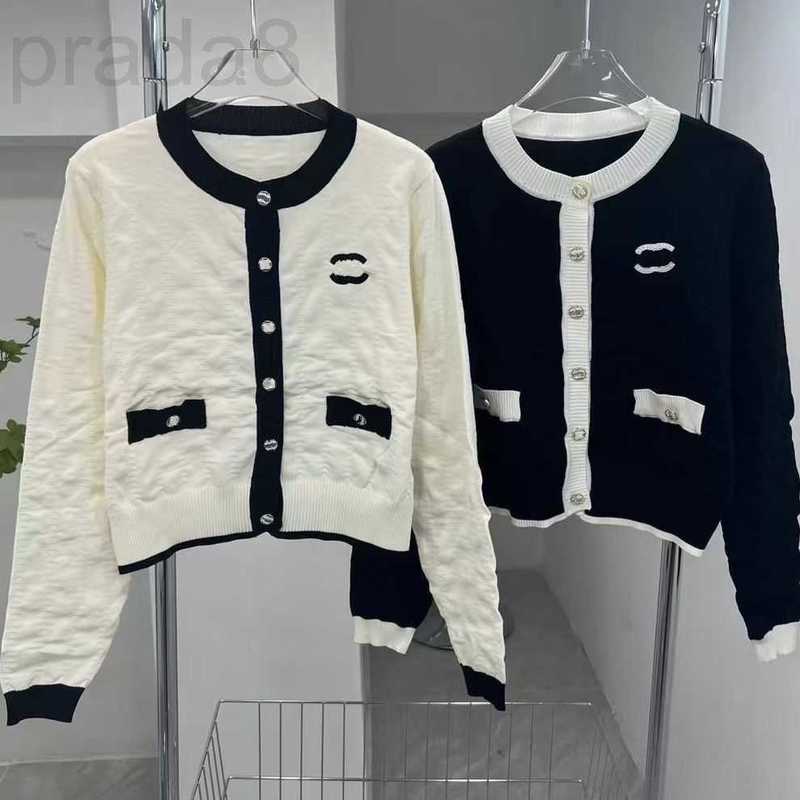 

Women's Sweaters Designer French brand designer two Spring Autumn Women Knits Newest Fashion Long sleeve Brand Knitted Warm Cotton crew neck Jacket 41X5, C h a n e l