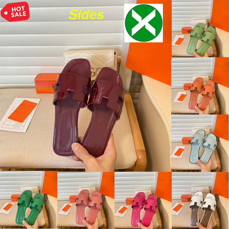 

summer sandals 2023 women slippers top quality outdoor banquet Slide shoes summer leather sandals multicolor flat heel Mule letter Size 35-42, 22