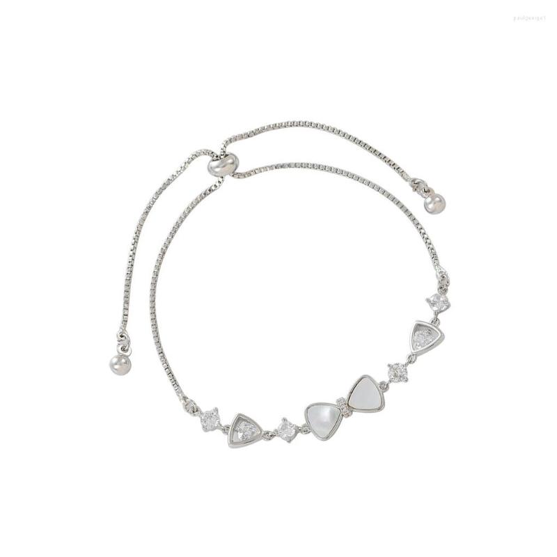 

Strand Bracelet Zircon Adjustable Slider Lightweight Chain Bracelets Polished Fashion Jewelry Birthday Gift Party Festival