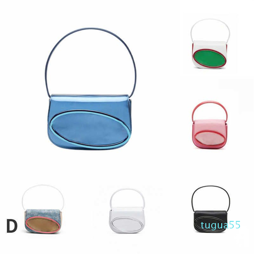 

Shoulder Bags Designer Bags Women Handbag Purse Half Round Leather Underarm Flap Denim Crossbody Bags, 12cm-pink- with logo