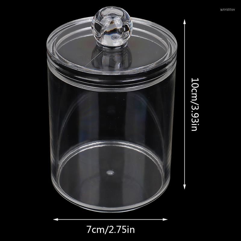 

Makeup Sponges 1PCS Transparent Cotton Swabs Stick Storage Box Clear Acrylic Cosmetic Holder Organizer Case High Quality