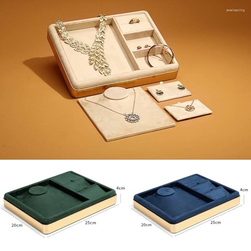 

Jewelry Pouches Storage Box Organizer For Necklace Ring Accessory Shop Pendant Holder Display Stand