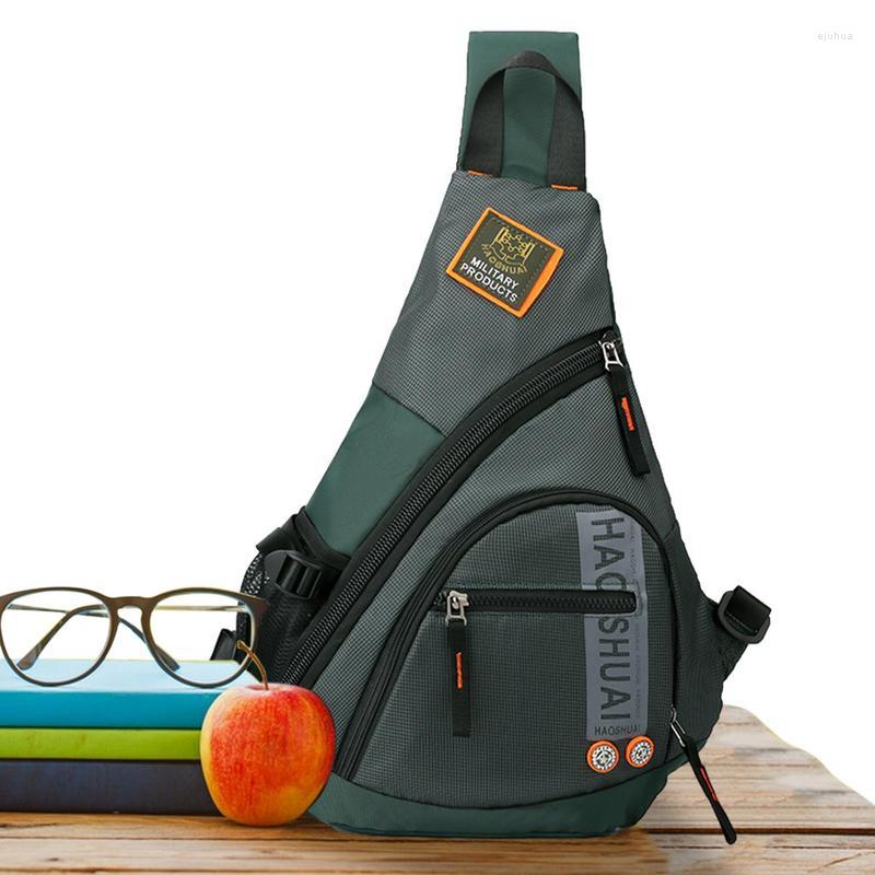 

Outdoor Bags Men's Shoulder Nylon Waist Packs Sling Bag Crossbody Sports Chest Daily Picnic Canvas Messenger, Dark green