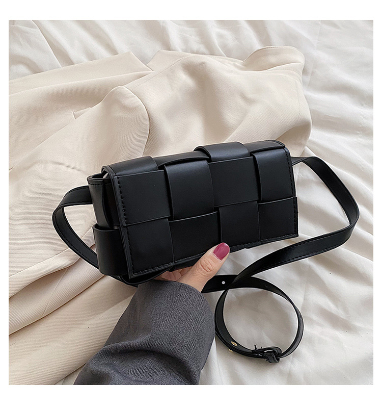 

Classic Woven Pillow Women's Small Square Bag New Fashion Pu Pocket Simple Chest Bag Women's Shoulder Messenger Bags Wholesale, 20811*5cm