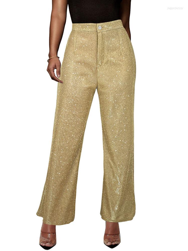 

Women' Pants Sexy High Waist Club Straight Leg Women Clubwear Trousers Black Gold Slacks Nightclub Outfits Party Evening Long, Pink