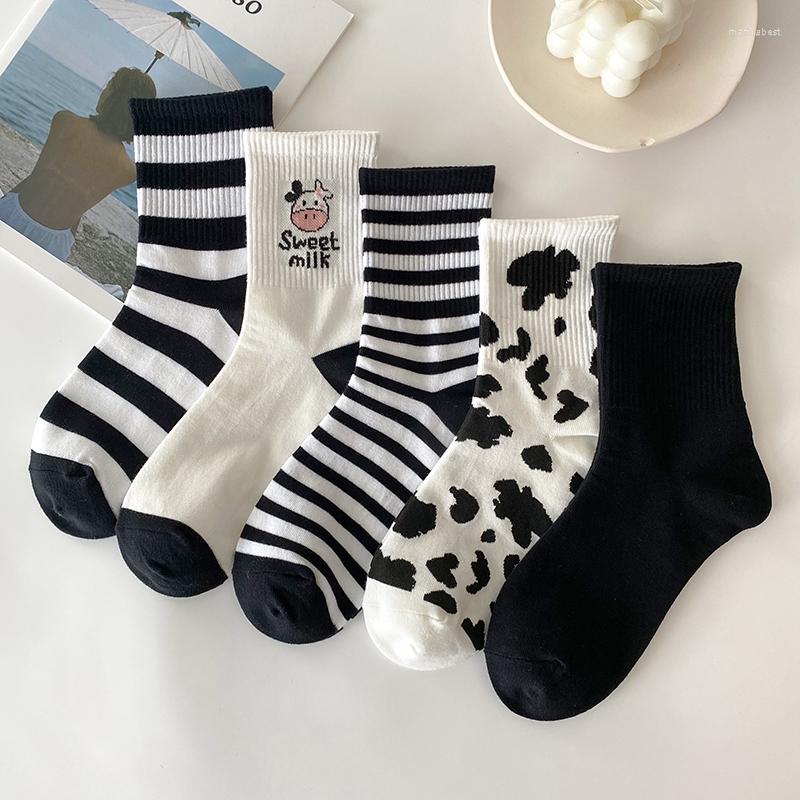 

Women Socks Arrivals Cotton Sock Lovely Harajuku Cartoon Animal Print Japanese Style Striped Breathable Casual Calcetines, 19