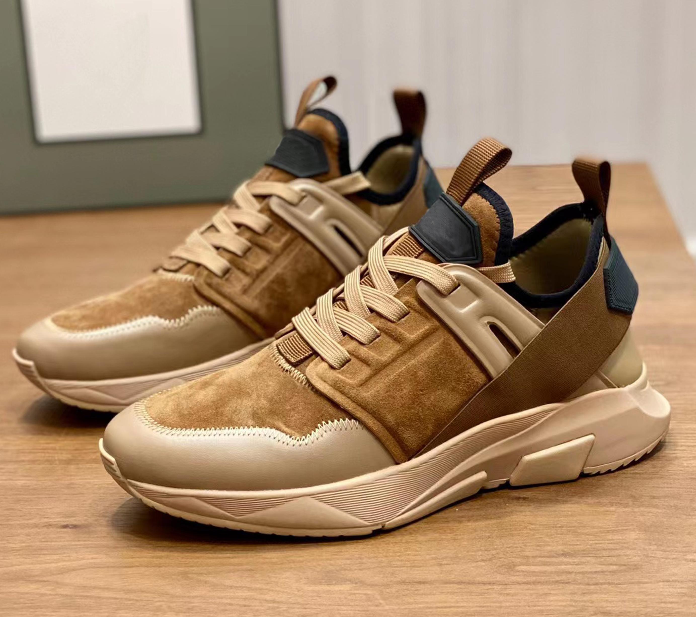 

Highest quality Sneakers Running shoes men chaussures de designer ECO FRIENDLY JAMES SNEAKER FORD TOM sports Christmas Channel Casual A6