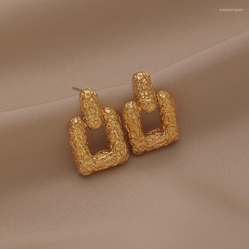 

Stud Earrings South Korea Fashion Luxury High Quality Geometric Square Gift Banquet Women Jewelry 2023